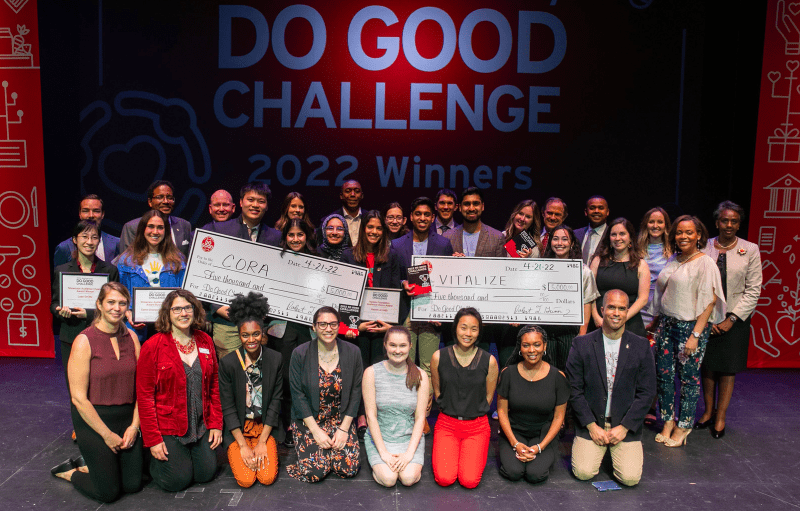 The winners of the 2022 Do Good Challenge 