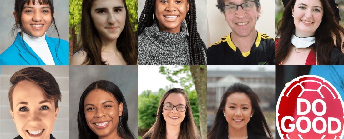head shots of 9 impact interns