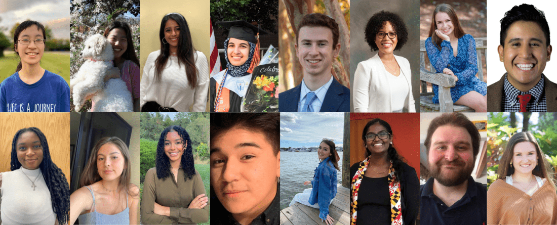 headshots of 16 new ambassadors